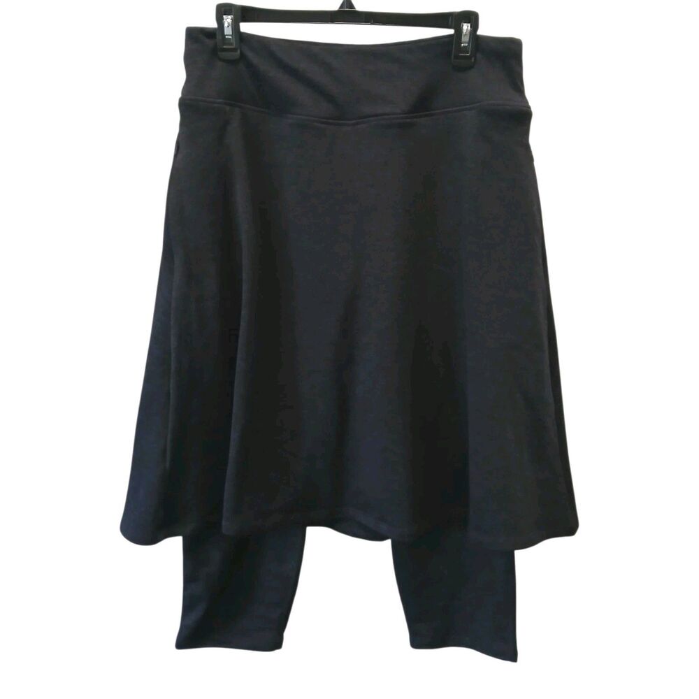 Amazon Thermal  Fleece Lined Aline Skort Attached Cropped Leggings Size Large